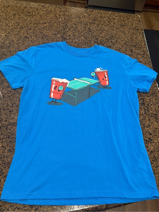 Other - Blue Beer Pong Graphic T-Shirt - Home Games